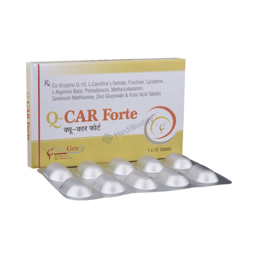 on l carnitine price Q-Car Forte Tablet: Price, Uses, Side Effects & How to Use
